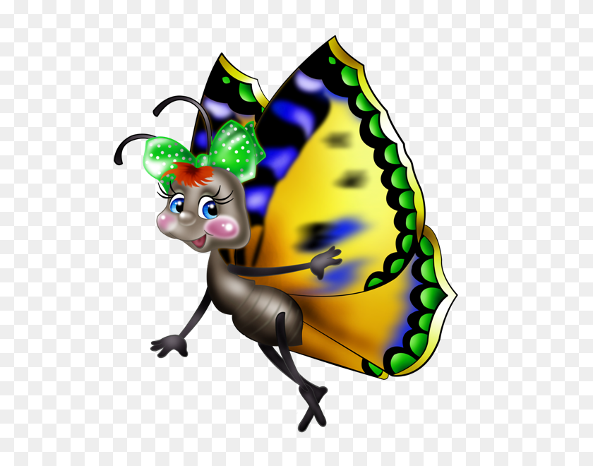 600x600 Borboletas Joaninhas E Etc Butterfly Cartoon - Dorm Clipart