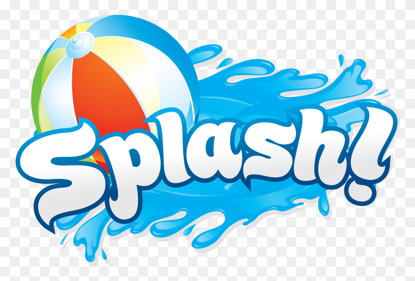 3040x1984 Borde De Clip Clip De Pool Splash Clipart Clipart - Swim Party Clipart