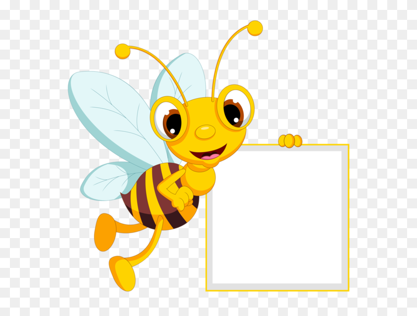 600x577 Border Bee, School Labels, Frame - Bee Border Clipart