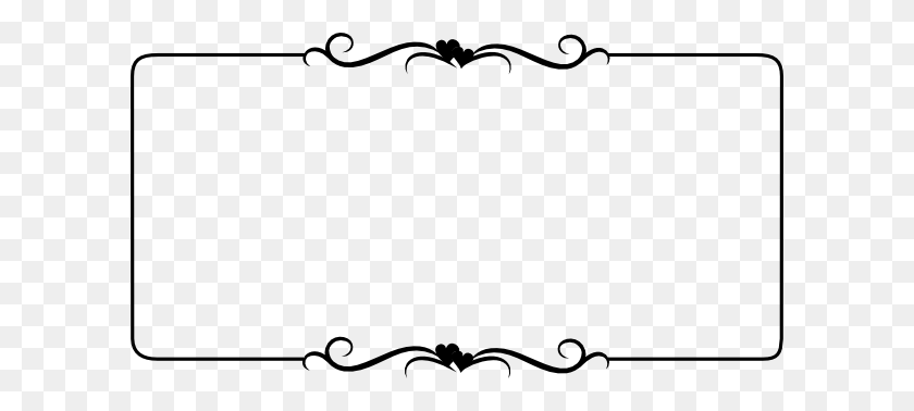 600x318 Border Clipart - Holiday Frame Clipart