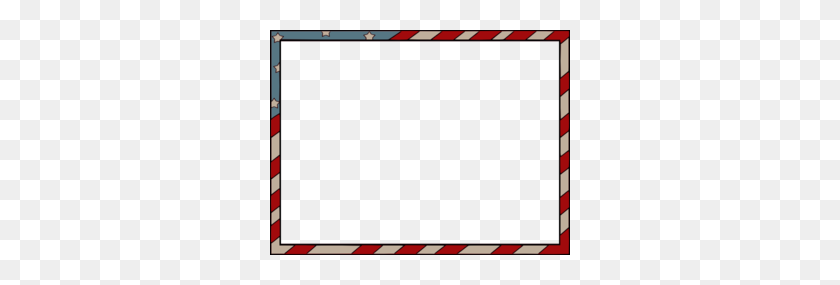 300x225 Border Clipart Flag, Border Flag Transparent Free For Download - Patriotic Bunting Clipart