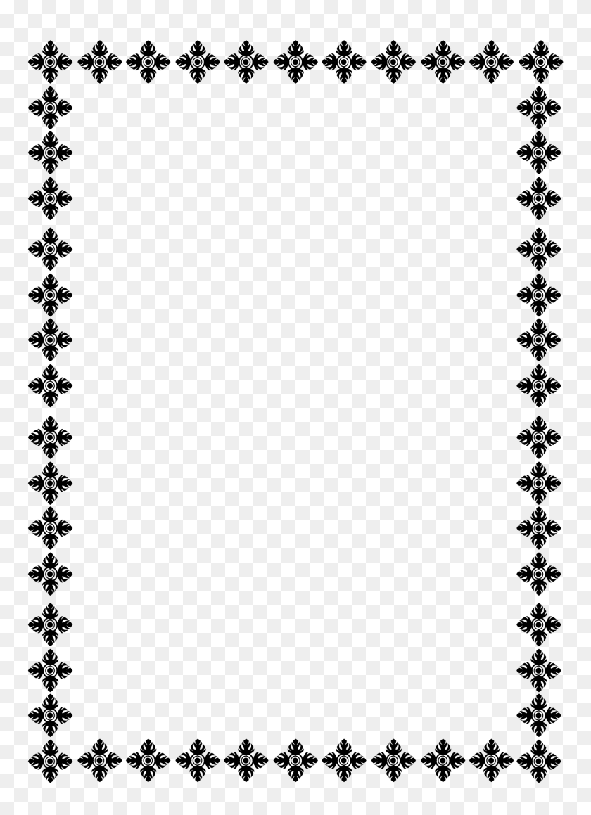 1703x2400 Бордюрный Клипарт Для Изображений Word Clip Art - Бордюр С Ракушками