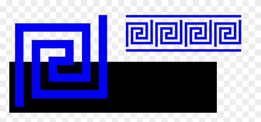 800x343 Border Clipart Greek - Geometric Border Clip Art
