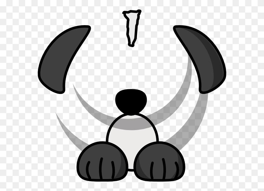 600x548 Border Collie Dog Clip Art - Dog Peeing Clipart