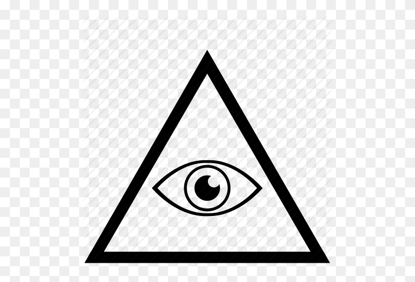 512x512 Border, Eye, Frame, Illuminati, Triangle Icon - Illuminati Eye PNG