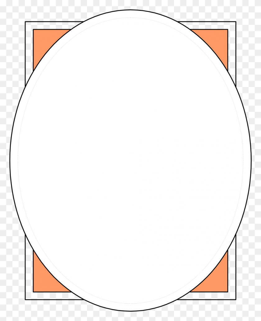 958x1196 Border Free Stock Photo Illustration Of A Blank Oval Picture - Oval Border Clip Art