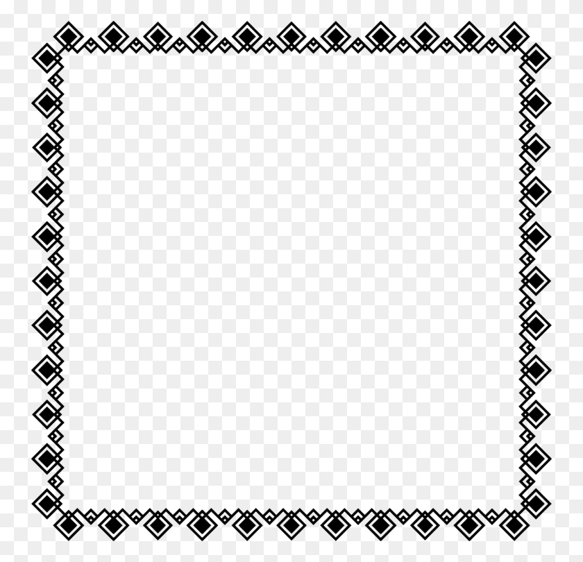 750x750 Borders And Frames Black And White Microsoft Word Pdf Free - White Border PNG
