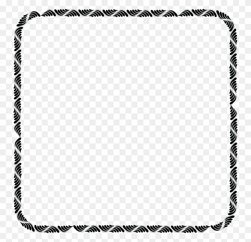 750x750 Borders And Frames Computer Icons Picture Frames Black And White - Silver Frame Clipart