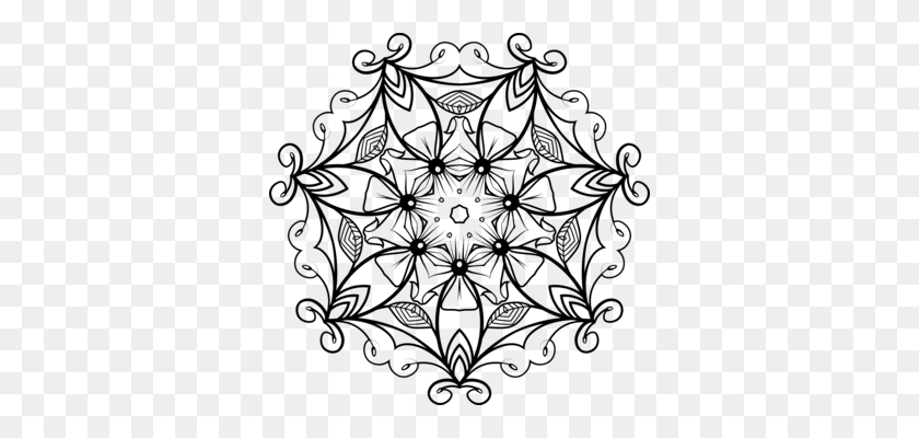 348x340 Borders And Frames Drawing Paper Black And White Coloring Book - White Lace Border PNG