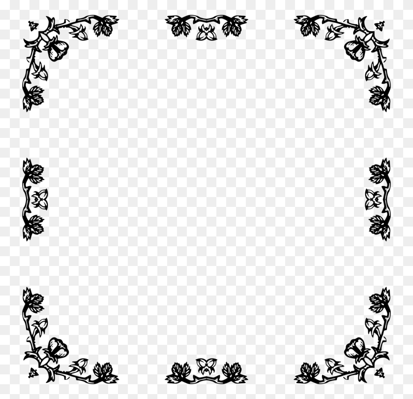 750x750 Borders And Frames Flower Rose Illustrator Computer Icons Free - Rose Border Clipart