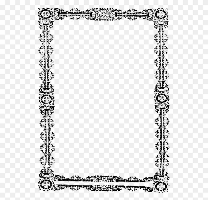 534x750 Borders And Frames Picture Frames Decorative Borders Decorative - Ornate Border PNG