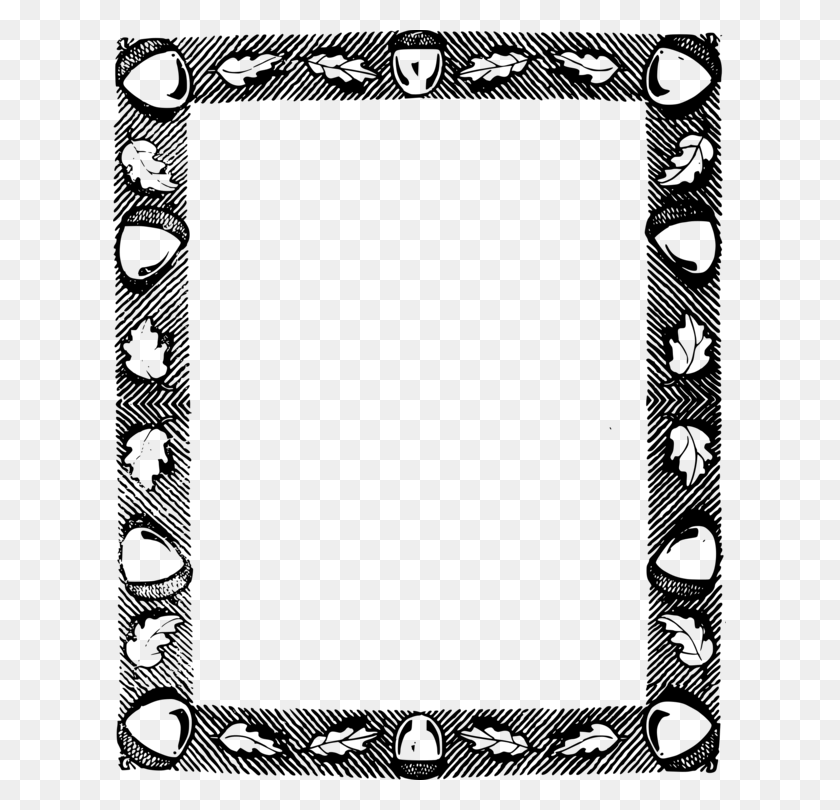 613x750 Borders And Frames Picture Frames Nut Fall - Peanut Free Clipart