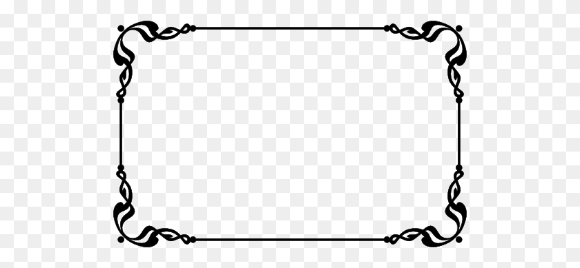 512x329 Borders And Frames Simple Elegant Black - Clipart Frames And Borders