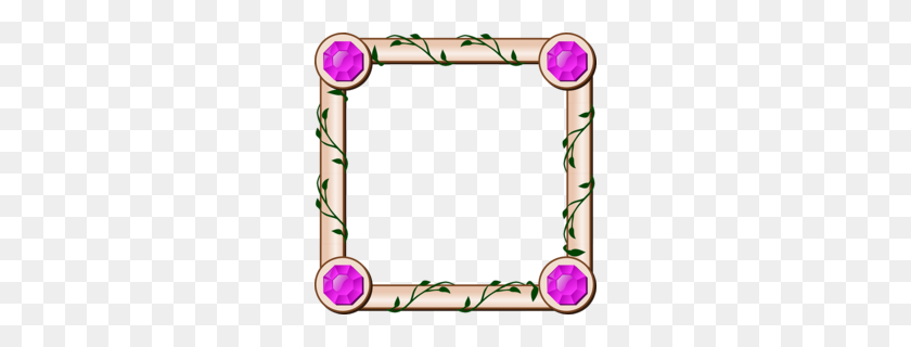 260x260 Borders Clipart - Bamboo Frame Clipart