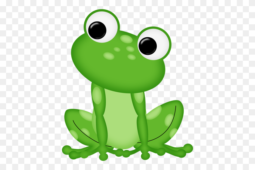 432x500 Bordes Y Dibujos Frogs, Clipart - Frog On Lily Pad Clipart