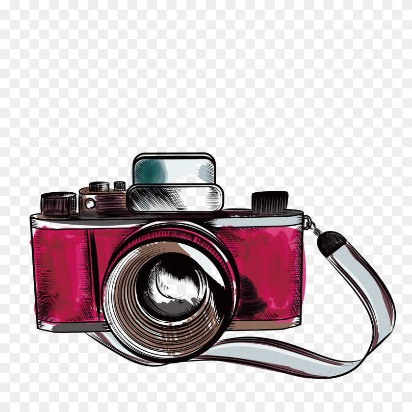 1500x1500 Бордо Камеры Вектор Векторной Графики Акварель - Вектор Камеры Png