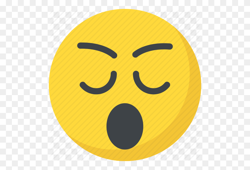 512x512 Aburrido, Emoji, Cara Soñolienta, Cansado, Bostezo Icono De La Cara - Dormir Emoji Png