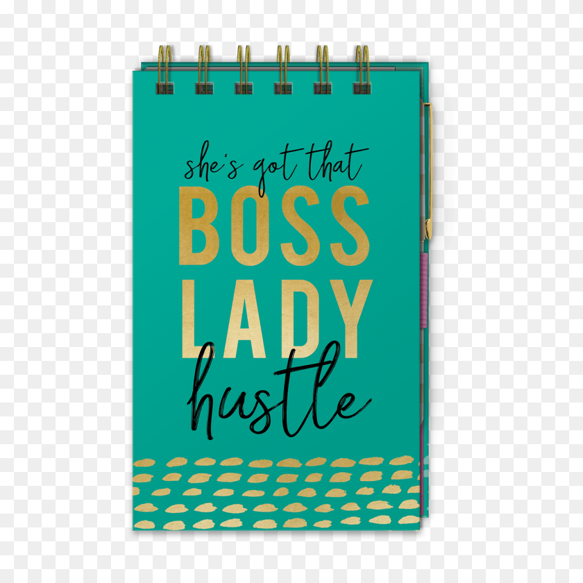 1200x1200 Boss Lady Hustle Bloc De Notas En Espiral Con Bolígrafo Lady Jayne - Cuaderno De Espiral Png