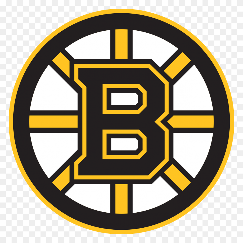 1600x1600 Boston Bruins Logo Black And White Silver Crystal Sports - Boston Bruins Logo PNG