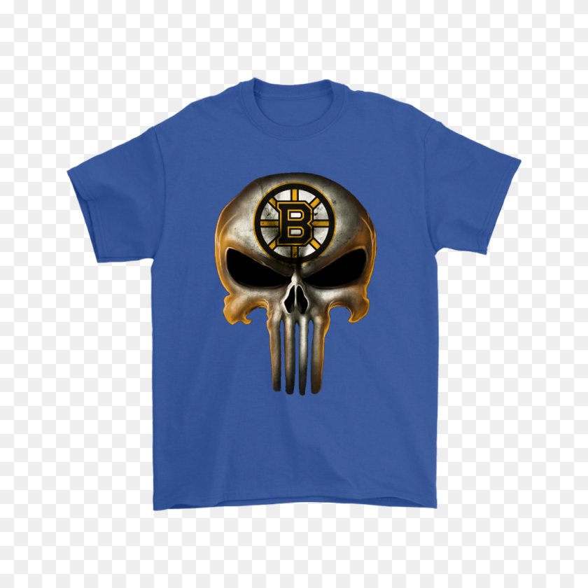 1024x1024 Boston Bruins The Punisher Mashup Ice Hockey Shirts Teeqq Store - The Punisher PNG