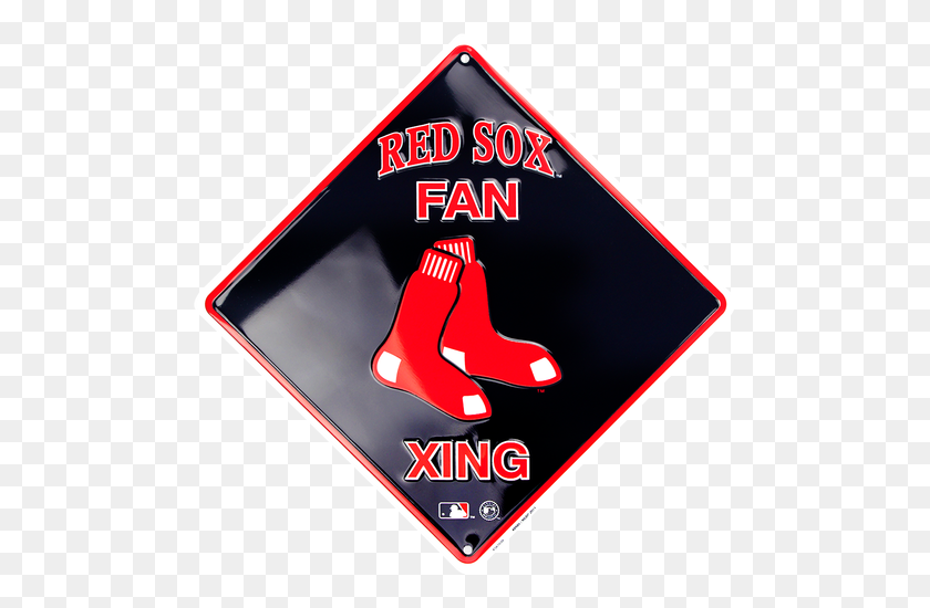 490x490 Boston Red Sox Fan Xing Mlb Sign - Red Sox Logo PNG