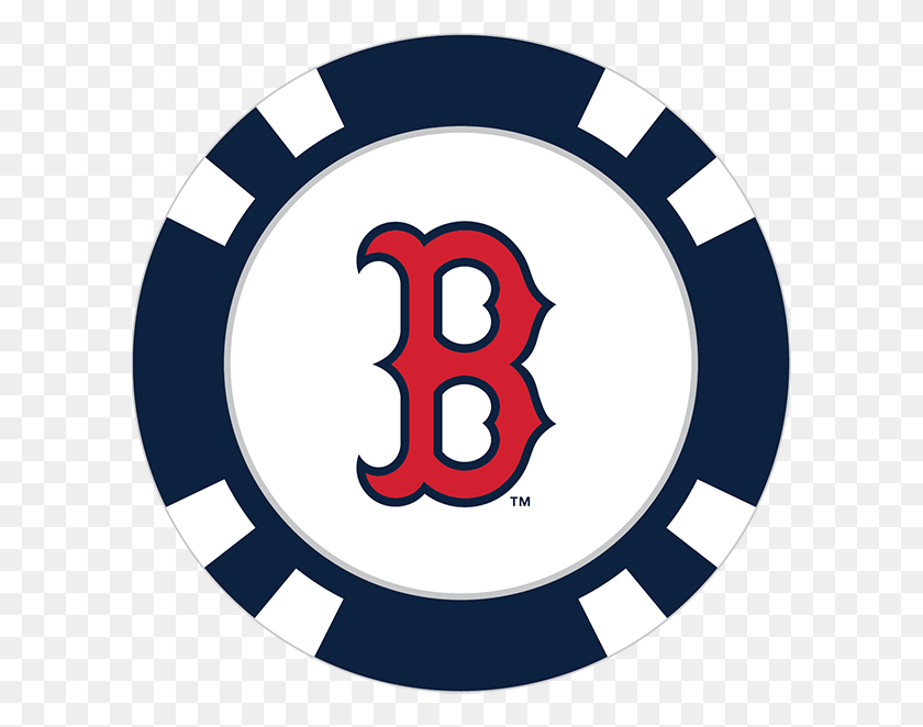 600x602 Boston Red Sox Poker Chip Ball Marker - Red Sox Clip Art