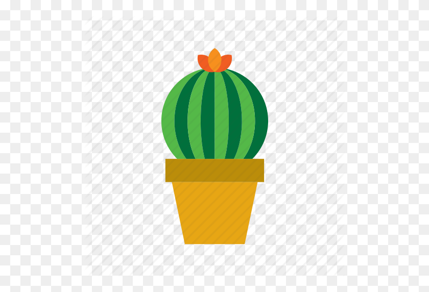 Botanical, Cacti, Cactus, Plant, Pot, Potted, Succulent Icon - Succulent Clip Art