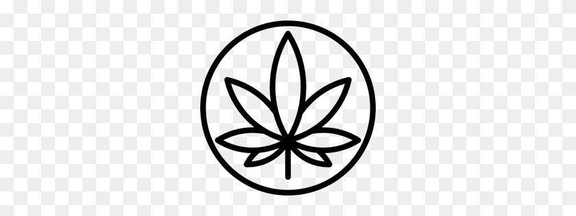 256x256 Botanical, Marijuana, Cannabis, Weed, Drug, Leaf, Nature Icon - Marijuana PNG