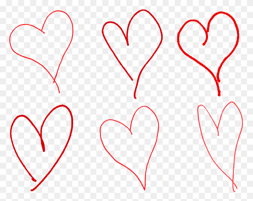 1574x1226 Both Of These Digital Heart Collage Sheets Are Perfect - Drawn Heart PNG