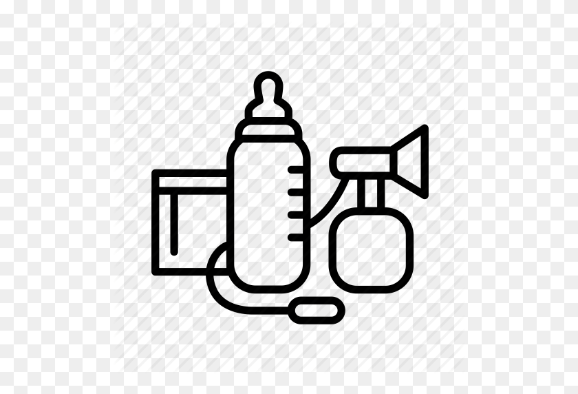 512x512 Bottle, Breast Pump, Bw, Feeding, Food, Formula, Milk Icon - Formula Clipart