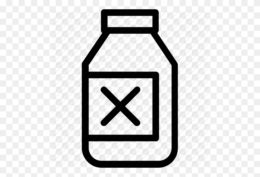 512x512 Bottle, Chemical, Danger, Poison, Toxic Icon - Poison PNG