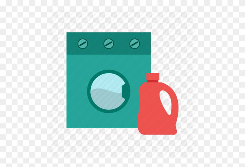 512x512 Bottle, Clean, Clothes, Detergent, Laundry, Machine, Wash Icon - Laundry Detergent Clipart