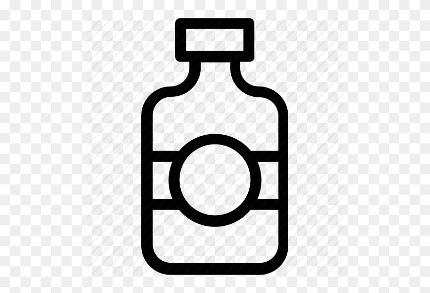 512x512 Bottle Clipart Hair Oil - Baby Bottle Clipart Black And White