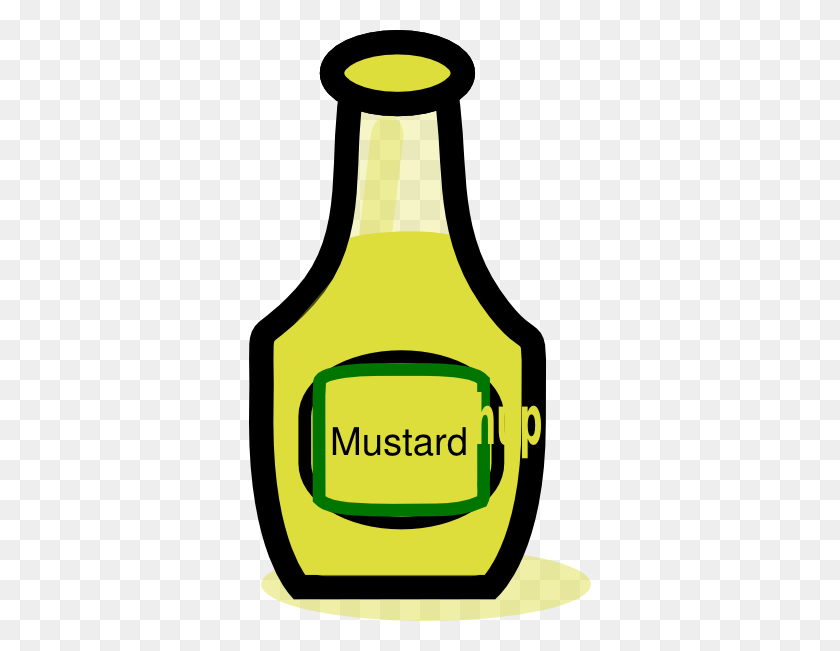 342x591 Bottle Clipart Mustard - Poison Bottle Clipart