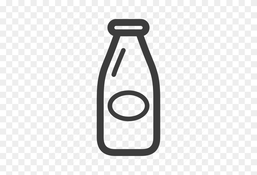 512x512 Bottle, Container, Drink, Liquid, Milk Icon - Milk Jug Clipart