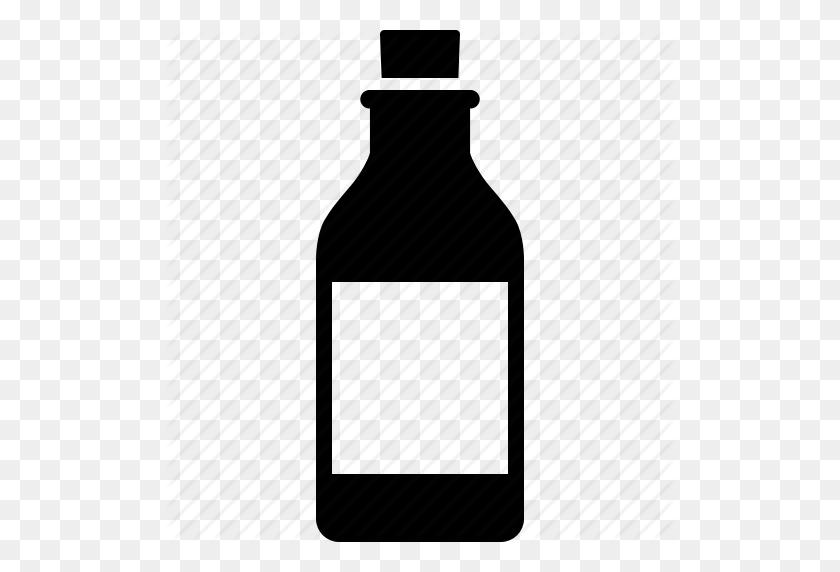 512x512 Bottle, Cork, Empty, Label, Potion, Stopper, Vintage Icon - Potion Bottle PNG
