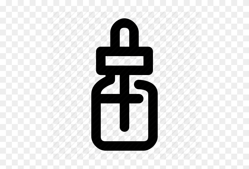 512x512 Bottle, Dropper, E Liquid, Vape Icon - Vape PNG