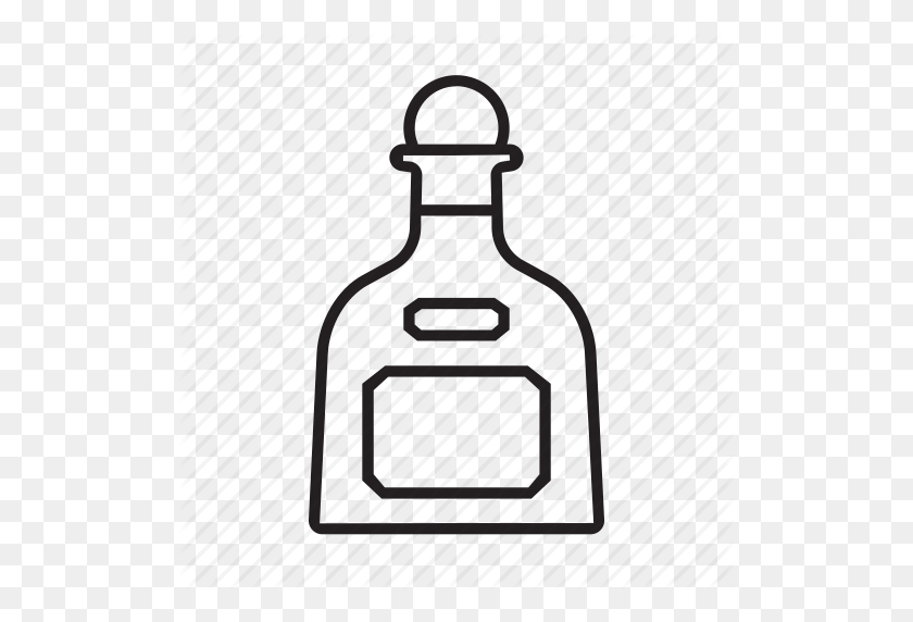 512x512 Бутылка, Ликер, Покровитель, Спиртные Напитки, Значок Текилы - Бутылка Покровителя Png