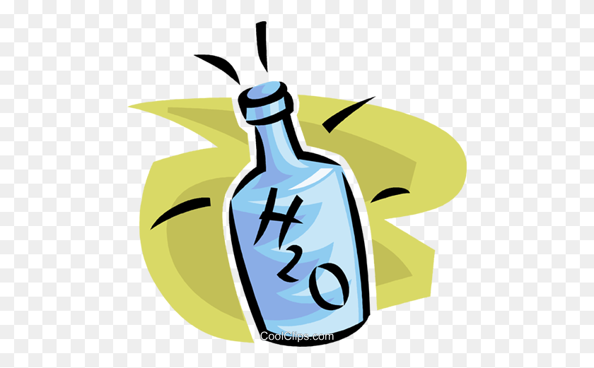 480x461 Bottle Of Water Royalty Free Vector Clip Art Illustration - Water Bottle Clipart Free