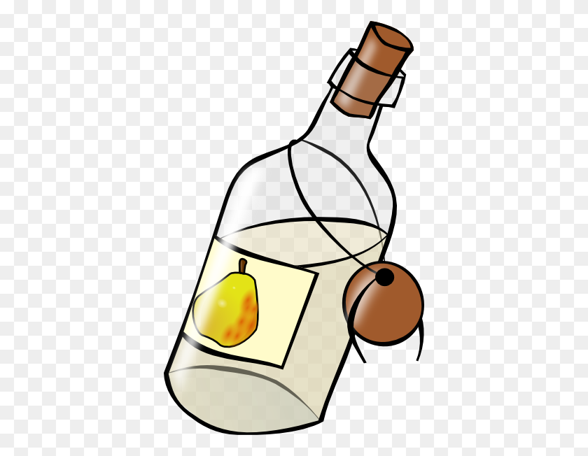 372x592 Bottle With Moonshine Clip Art - Message In A Bottle Clipart