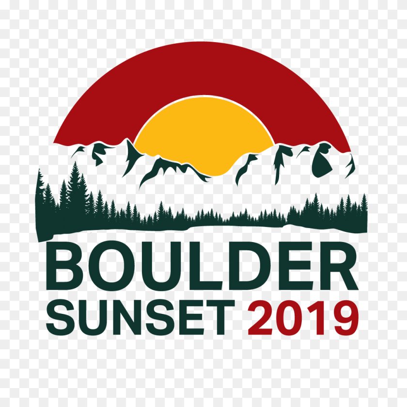1000x1000 Boulder Sunset - Clip Art August