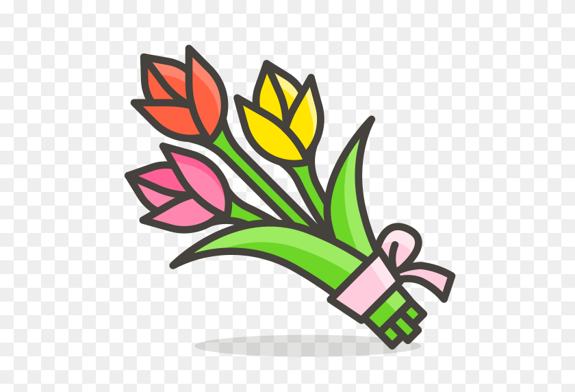 512x512 Bouquet Icon Free Of Free Vector Emoji - Bouquet PNG