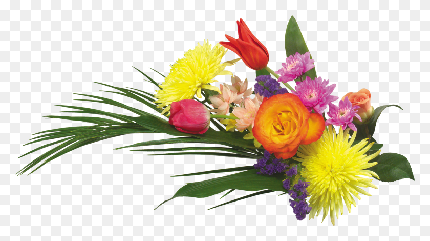2781x1463 Bouquet Of Flowers Png Images Free Download - Transparent Flower PNG