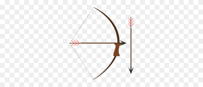 267x299 Bow And Arrow Clip Art - Crossbow Clipart