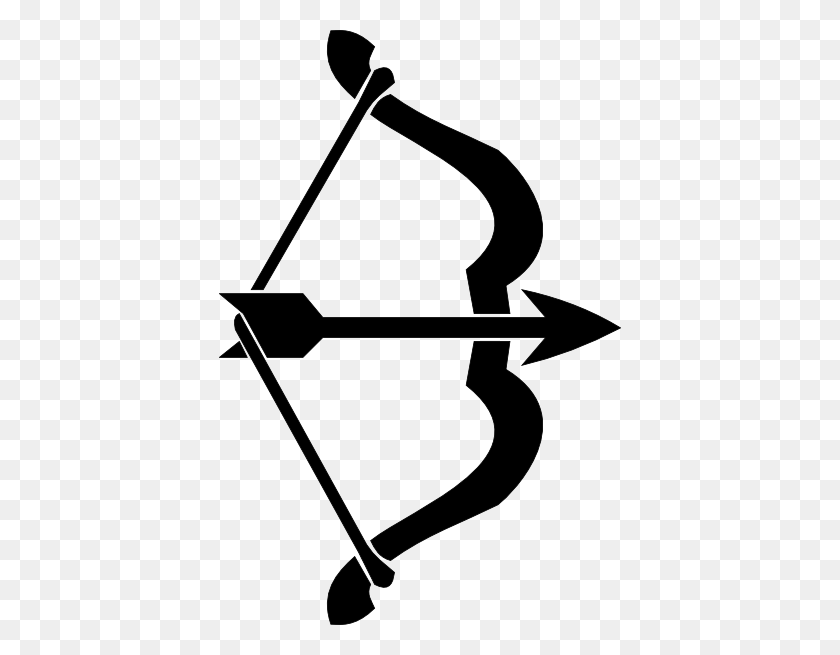 402x595 Arco Y Flecha Clipart - Círculo Flecha Clipart