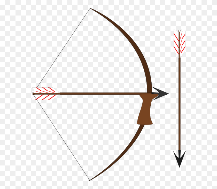 600x671 Arco Y Flecha Clipart Vectorial - Arco Y Flecha Png