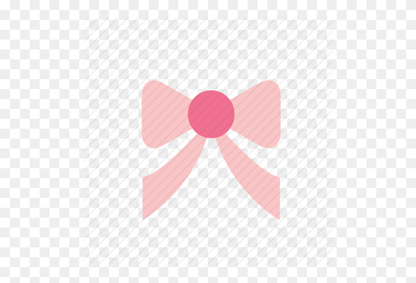 512x512 Bow, Christmas, Decoration, Decorative, Ornament, Pink, Ribbon Icon - Pink Ribbon PNG