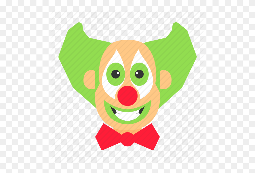 512x512 Bow, Circus, Clown, Hair, Makeup, Red Nose Icon - Clown Nose PNG