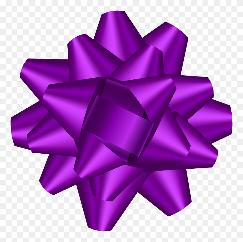 7000x6961 Лук-Деко Фиолетовый Прозрачный Картинки - Фиолетовый Бант Клипарт