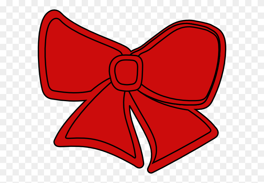 600x524 Bow Red Clip Art - Dst Clipart